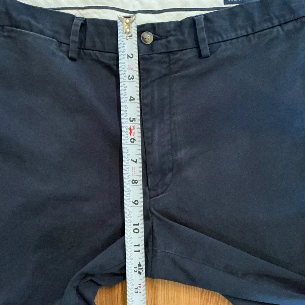 Polo Ralph Lauren Stretch Straight‎ Fit Chinos 36x30 Navy Blue Cotton Pants